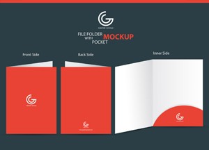 File Folder with Pocket Mockup-300
