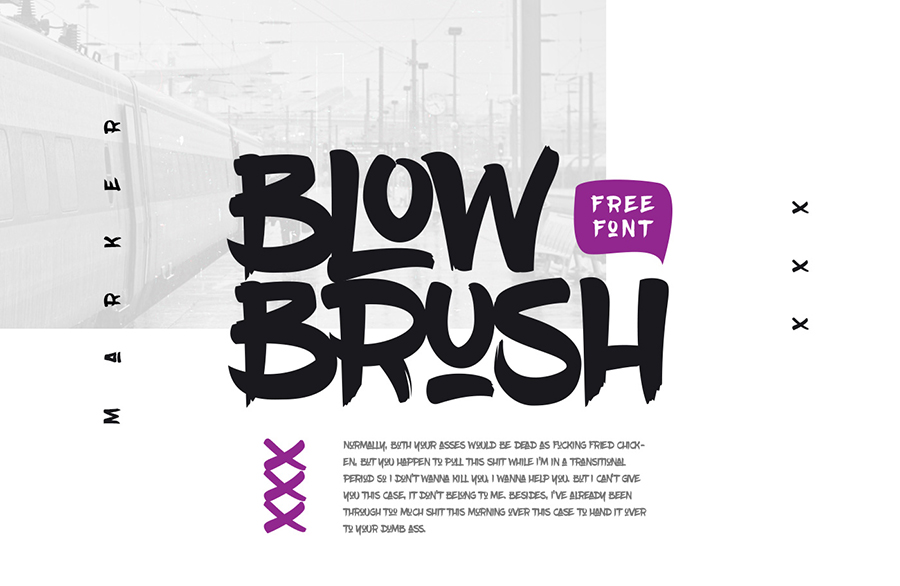 Free Artistic Blow Brush Font-1