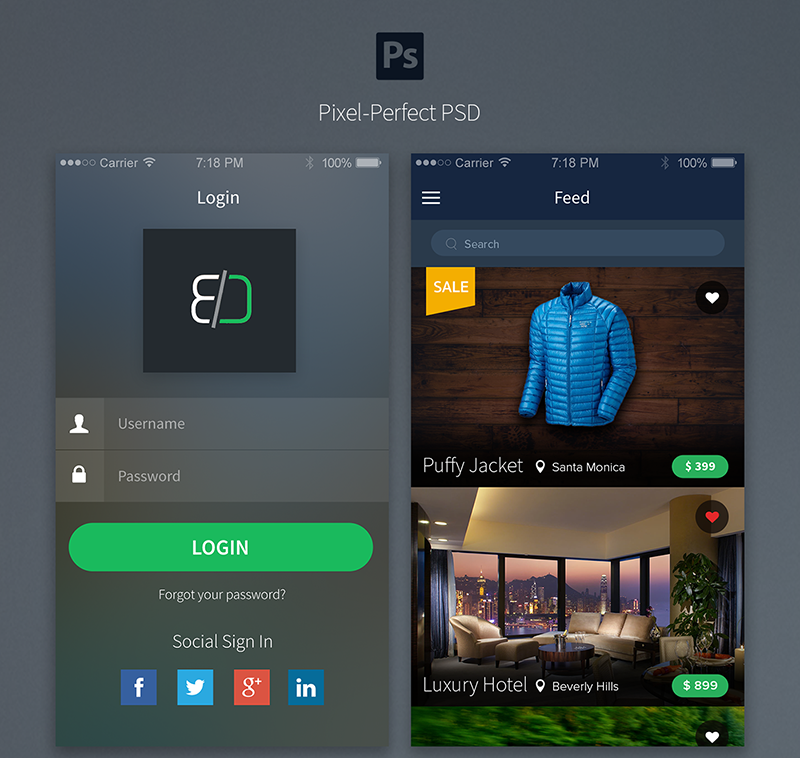 Free Sales App UI-UX Concept PSD (1)