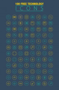 100 Free Technology Icons