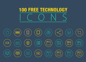 100 Free Technology Icons-300