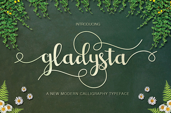 Free Gladysta Script Font