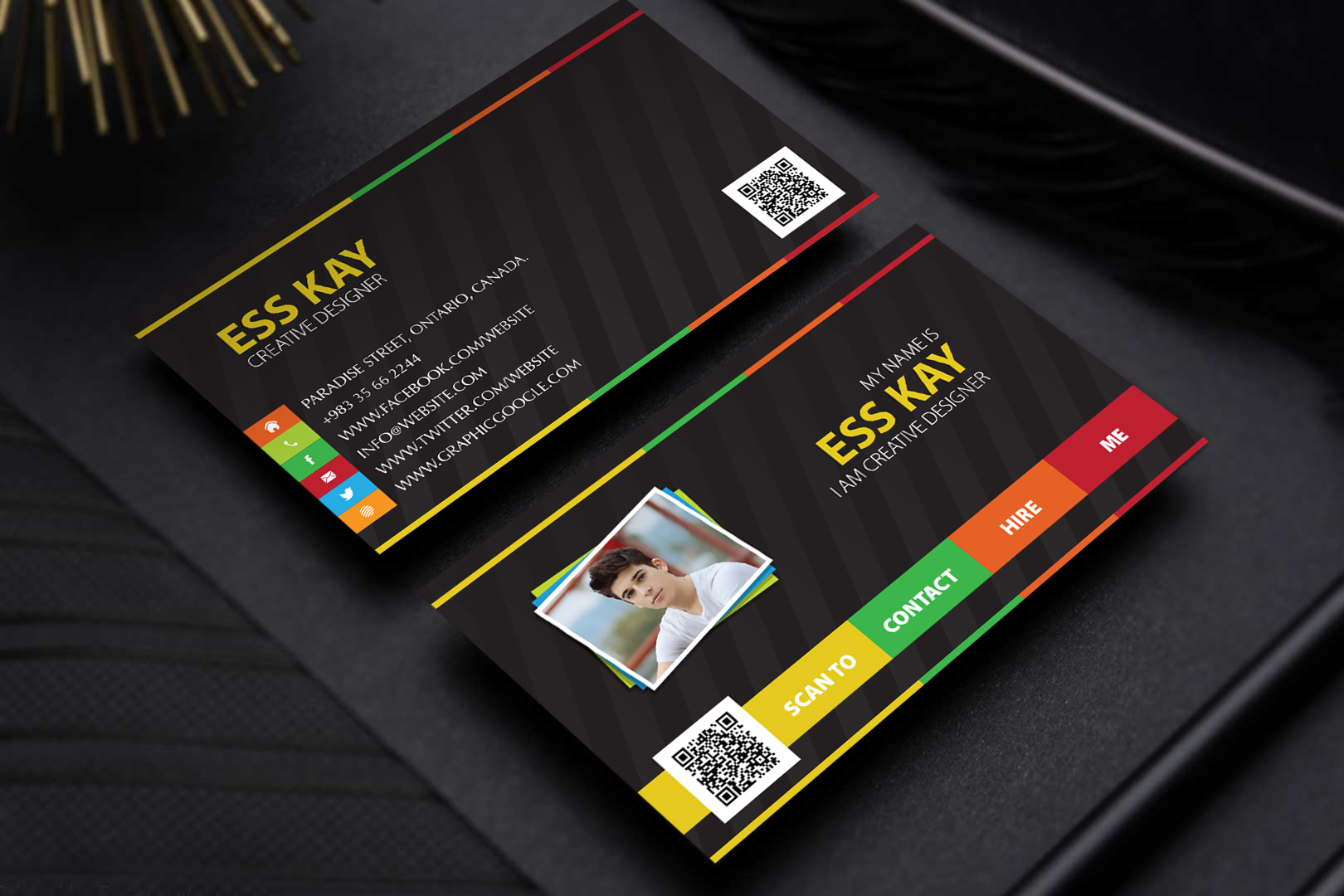 Free Designers Creative Personal Business Card Template PSDGraphic Pertaining To Unique Business Card Templates Free