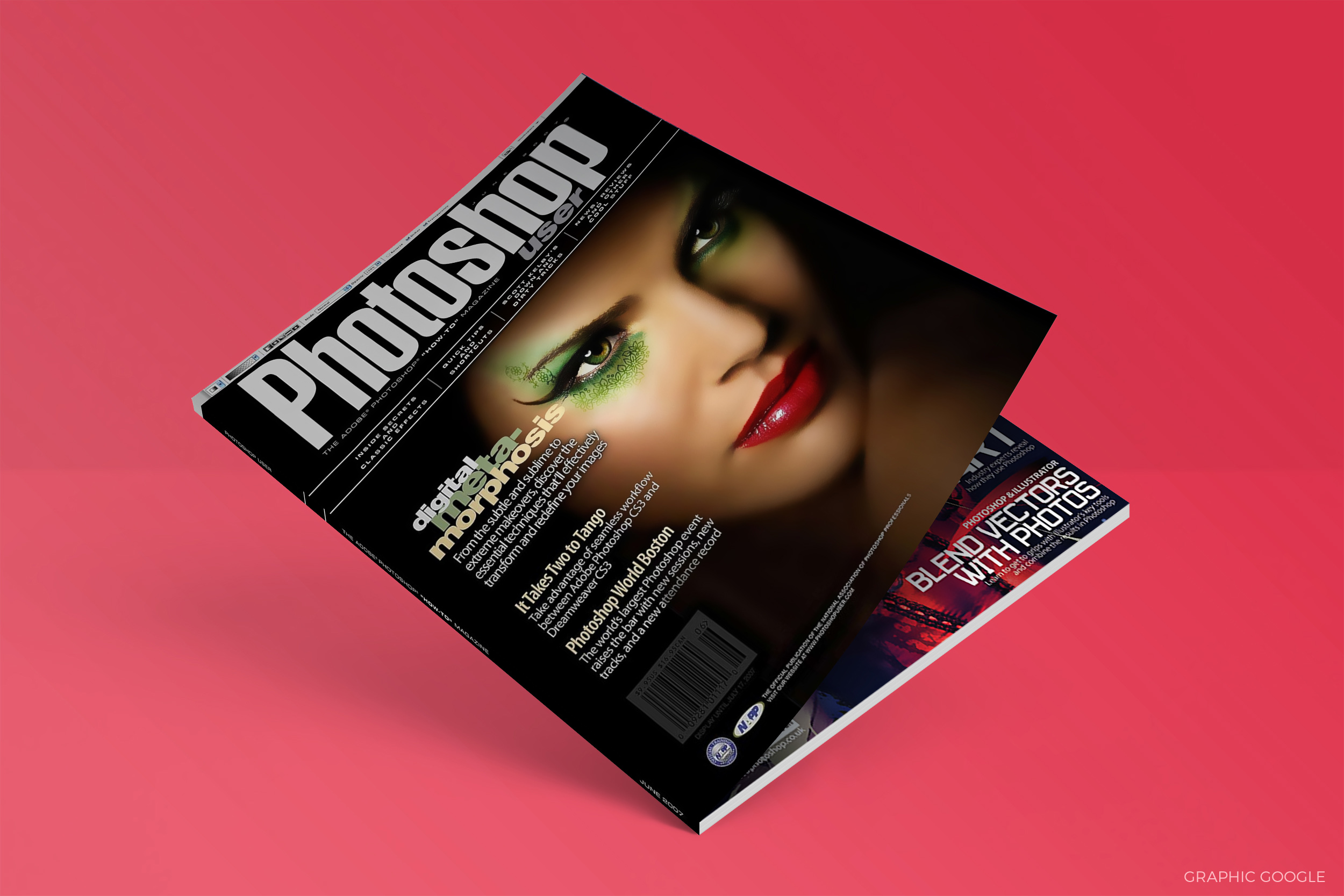 Free Flat Magazine Mockup PSD For Graphic DesignersGraphic Google