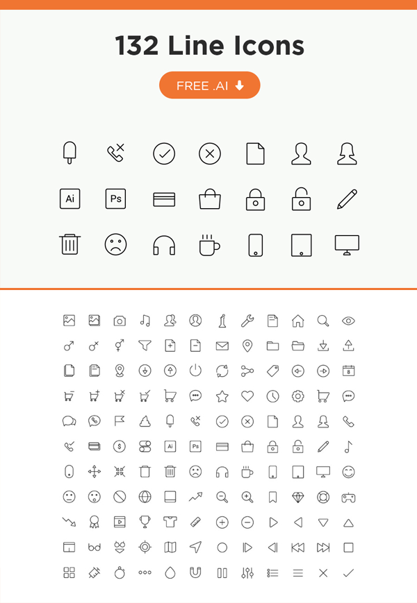 Free-132-Line-Vector-icons