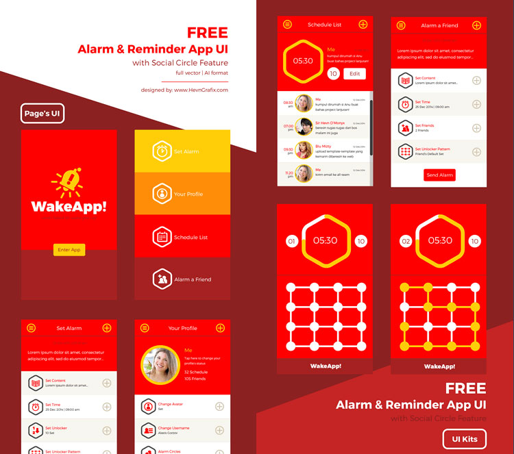 Free-Alarm-&-Reminder-Mobile-App-UI-with-8-Screens,-AI-&-EPS-Formats