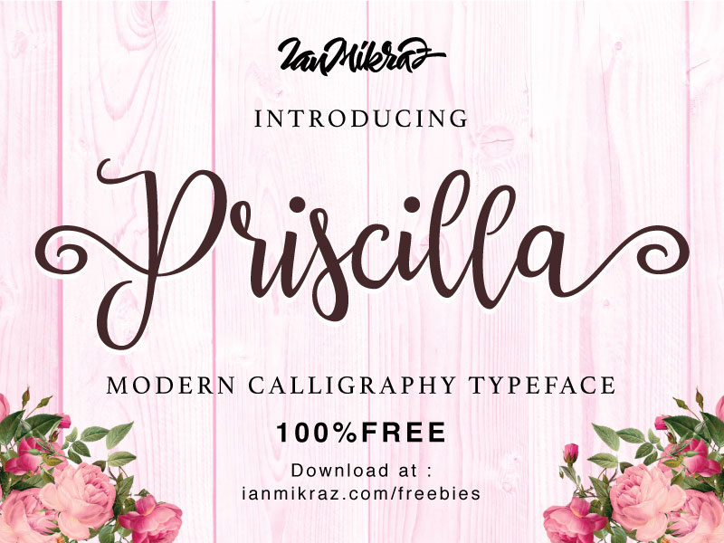 Priscilla-Script-Free-Typeface
