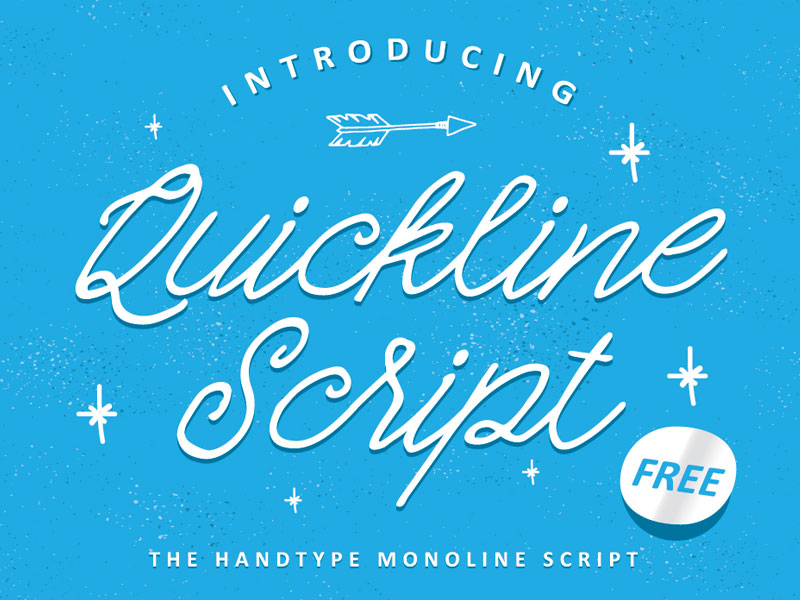 Quickline-Script-Free-Typeface