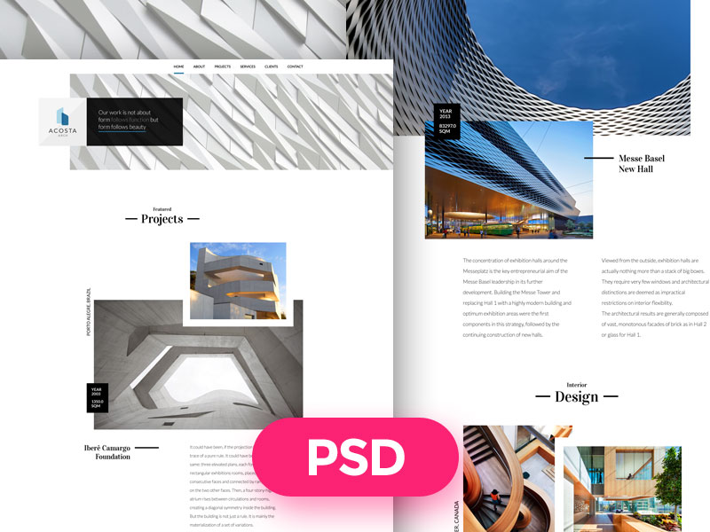 Architecture-Free-PSD-Template