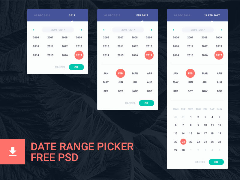 Date-Range-Picker-Free-PSD