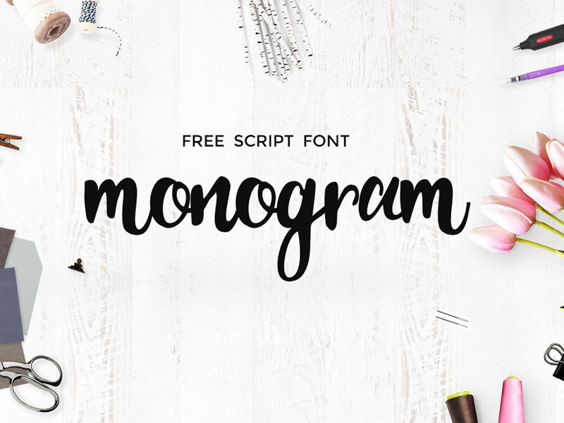Monogram-Free-Script-Font