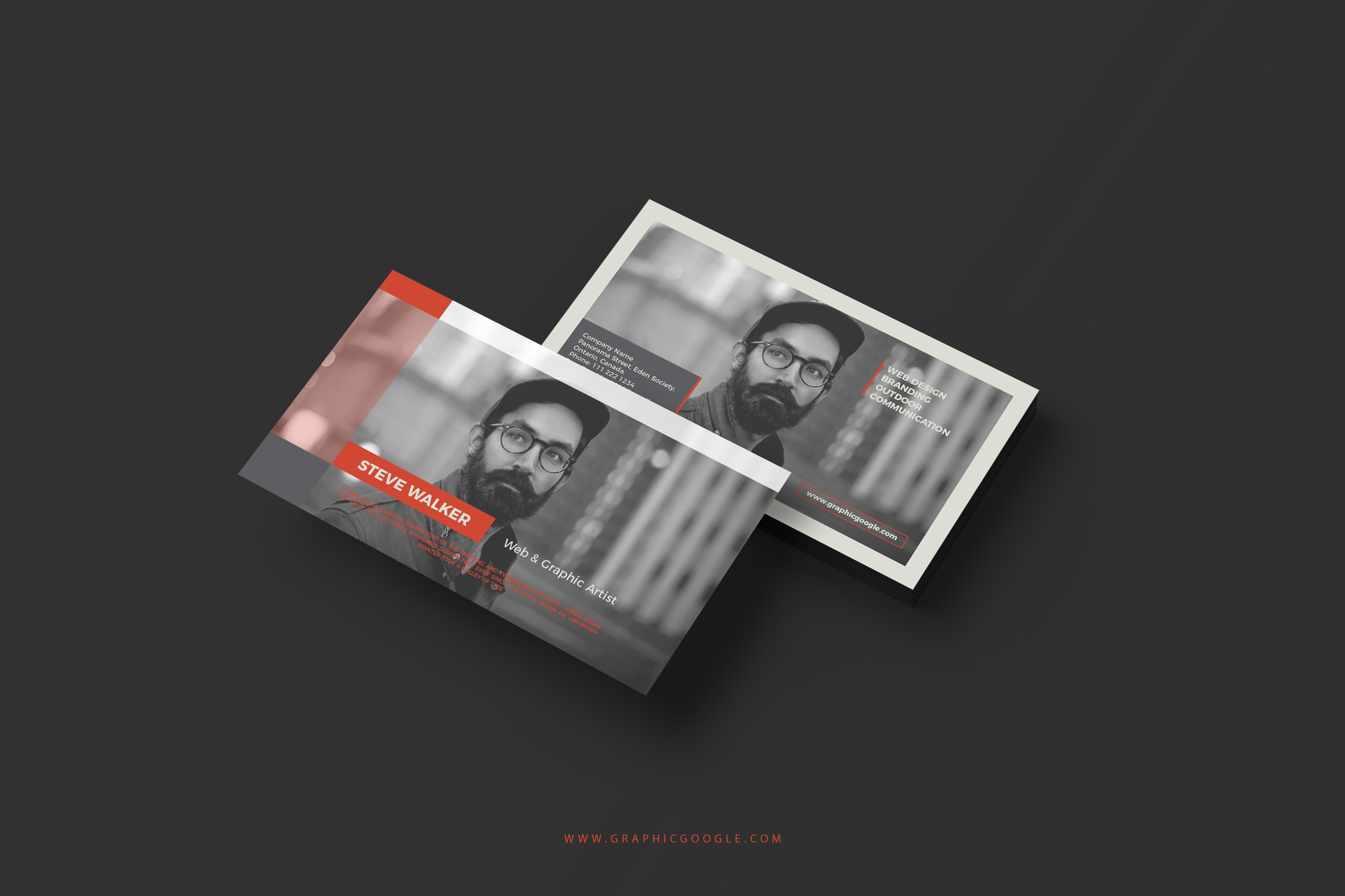 Free Creative Graphic Artist Business Card Template