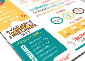 Free-Infographic-Resume-Template-For-Graphic-Designers-&-Illustrators-2017-Preview