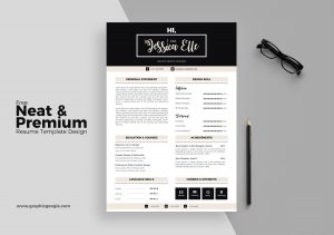 Free-Neat-&-Premium-Resume-Template-Design