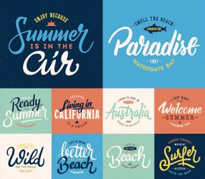 10-Free-High-Quality-Summer-Lettering-Vector-Templates