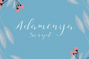 Adamenya-Script-Font