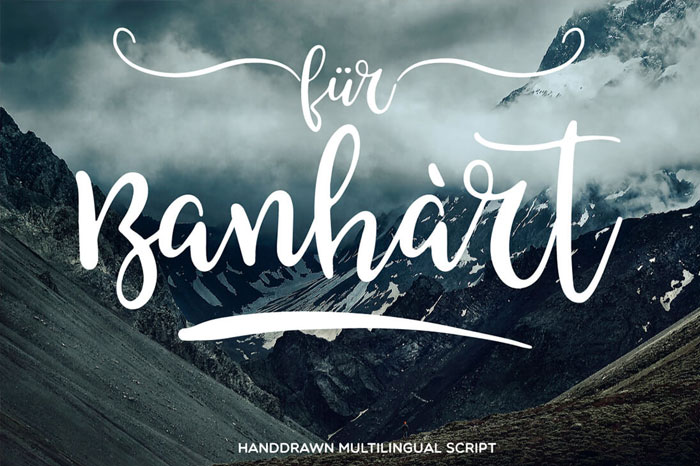 Banhart-Handdrawn-Multilingual-Script-Font