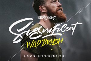 Free-Significent-Wild-Brush-Demo-Font