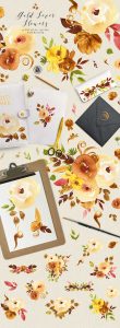 Gold-Fever-Flowers-34-PNG-Files-Watercolor