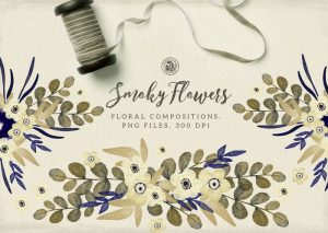Smoky-Flowers-Floral-Composition-PNG-Files