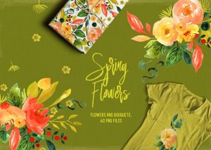 Spring-Flowers-And-Bouquets-40-PNG-Files