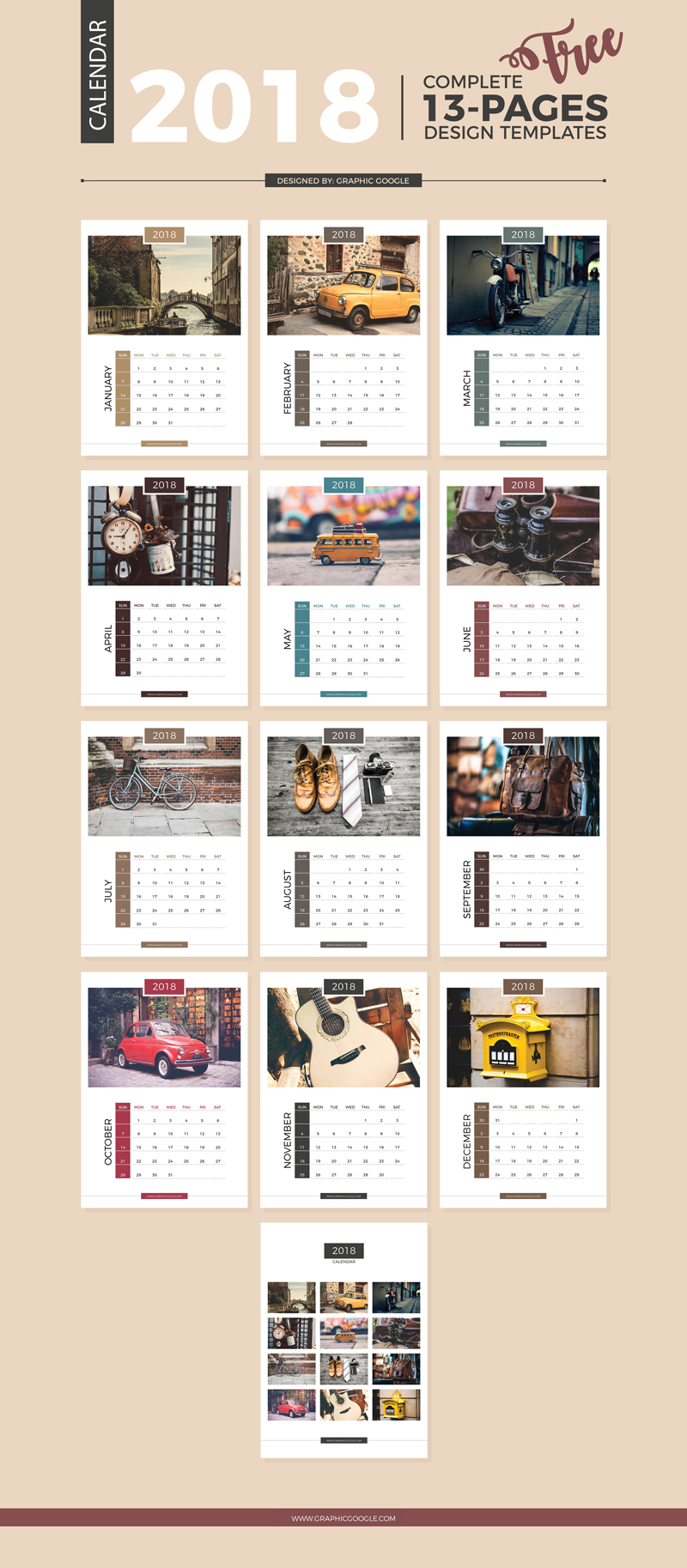 Free-13-Pages-Complete-2018-Calendar-Design-Templates