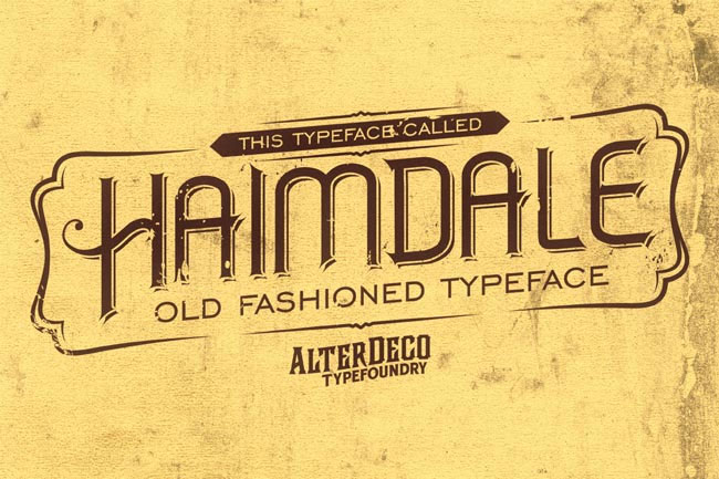 Haimdale-old-fashioned-vintage-typeface
