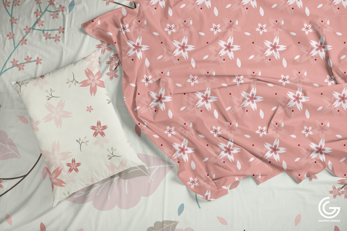 Free-Textile-Bedding-Sheets-&-Pillow-Mockup-PSD-1