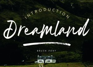 Free-Dreamland-Brush-Font-Demo