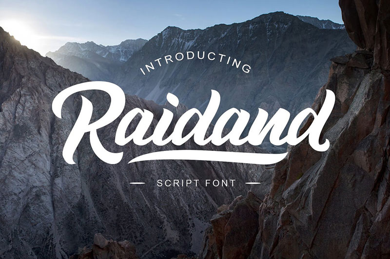 Raidand-Script-Font