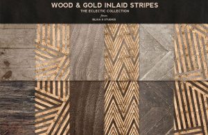 Wood-&-Gold-Inlaid-Stripes