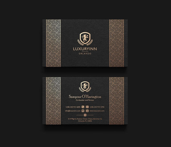 Retro-Gold-and-Black-Business-Card