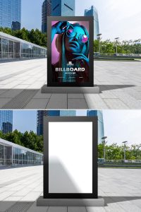 Free-Outdoor-Office-Vertical-Billboard-Mockup