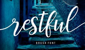 Restful-Brush-Font