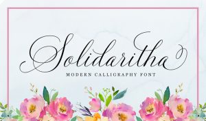 Solidaritha-Modern-Calligraphy-Font