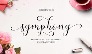 Symphony-Calligraphy-Font