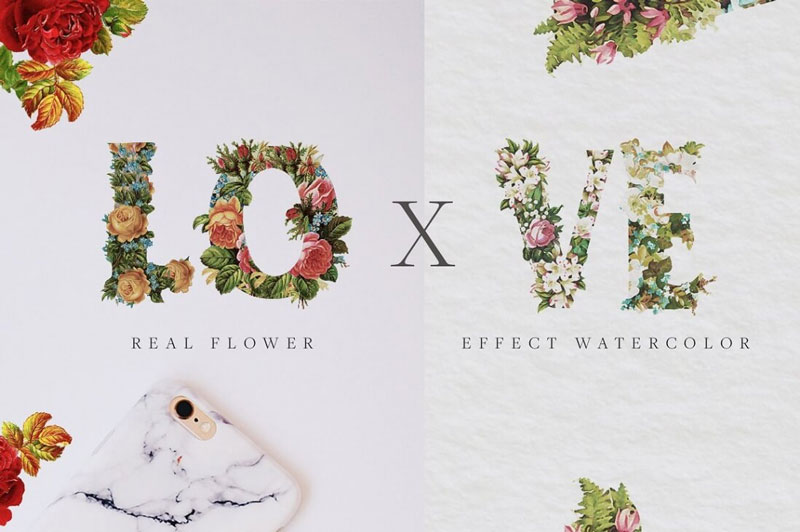 Gorgeous-Realistic-Watercolor-Bouquet-Flower-Fonts-For-2020-1