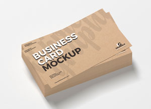 Free-Craft-Business-Card-Mockup-For-Presentation-300