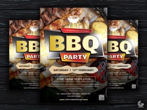 Free-Modern-BBQ-Party-Flyer-Template