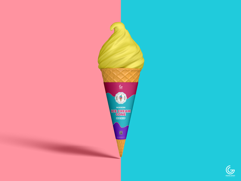 Free-Modern-Ice-Cream-Cone-Mockup-600