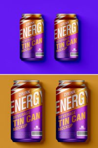 Free-Top-View-Cold-Drink-Tin-Can-Mockup