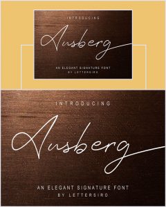 Ausberg-Elegant-Signature-Font