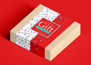 Free-Craft-Paper-Square-Gift-Box-Mockup-300