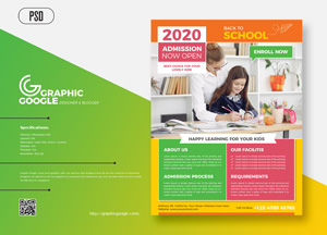 Free-Admission-Back-To-School-Flyer-Design-Template-2020-300