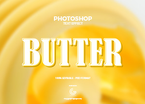 Free-Butter-Photoshop-Text-Effect-300