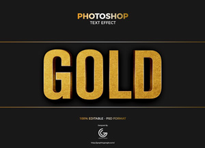 Free-Gold-Foil-Photoshop-Text-Effect-300