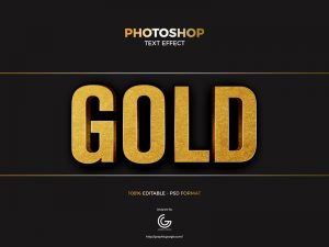Free-Gold-Foil-Photoshop-Text-Effect