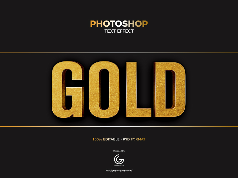 Free-Gold-Foil-Photoshop-Text-Effect
