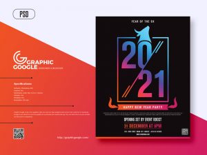 Free-Happy-New-Year-2021-Party-Flyer-Design-Template