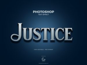 Free-Justice-Photoshop-Text-Effect